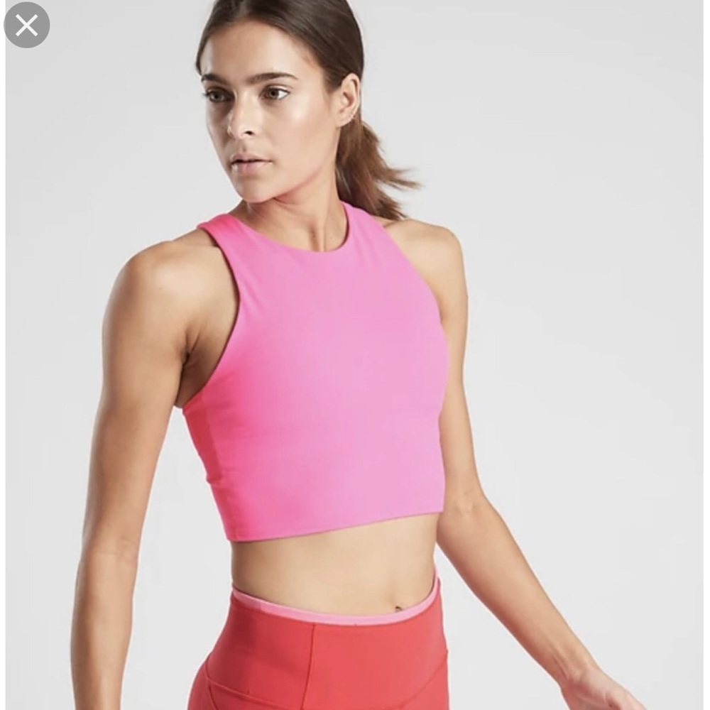 Athleta Conscious Crop- Hot Pink, L, NWT!